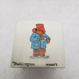 Coalport Paddington Bear Square Childrens Bank Bone China Made in England